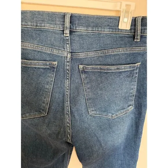 DL1961 Women’s Bridget Boot Cut High Rise Frayed Ankle Sz 28 Instasculpt Crop - Picture 7 of 12